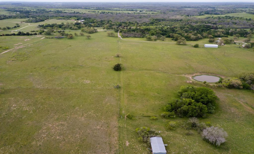 FM 812 at top and easement and gate entrance shown-Barn towards bottom
