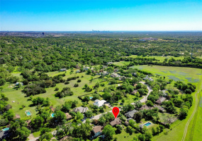 Minutes from downtown Austin, space between neighbors, plus a view of trees and green space, not fences