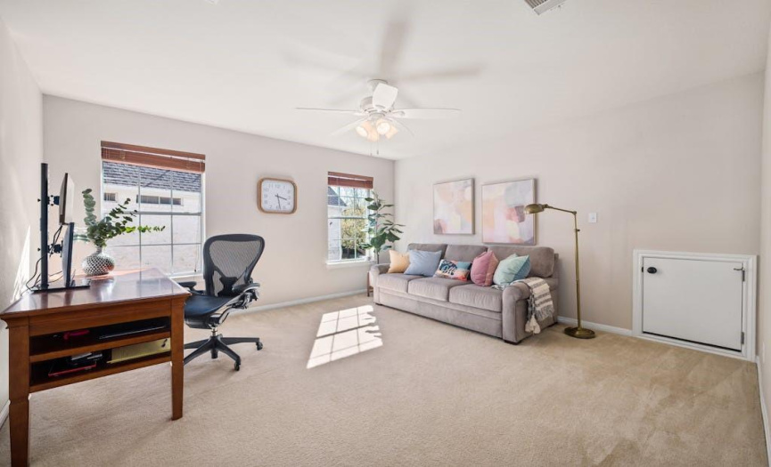 This fourth bedroom also makes for a fantastic office! 