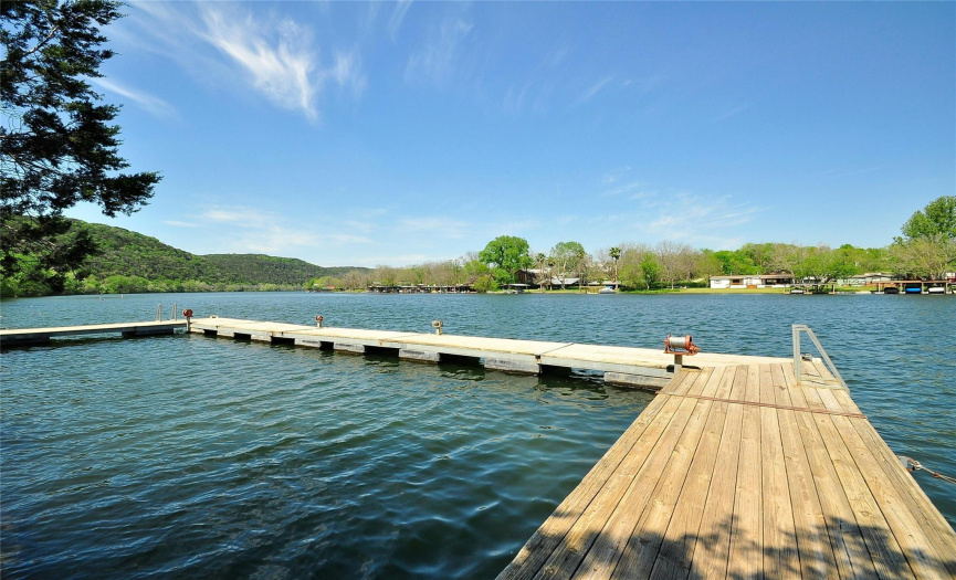 Lake Pointe has its own private dock on Lake Austin.  Hike down or drive down with your paddle board and spend a beautiful day on the lake!
