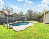 Excellent privacy with tall privacy fencing along the back and backsides of the yard. 