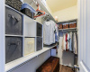 The walk-in closet gives you plenty of room in addition to another closet in the entryway.