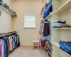 This is just one of the two walk-in closets in the primary bath.