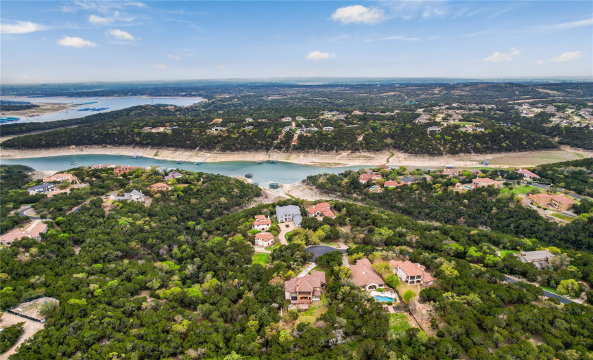 Lake Travis is nearby plus you have the option to join The Hollows Association enjoying all the amenities.