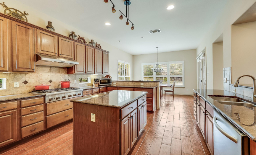 If you like to cook, this is the perfect kitchen for you.  Ample counter space and storage