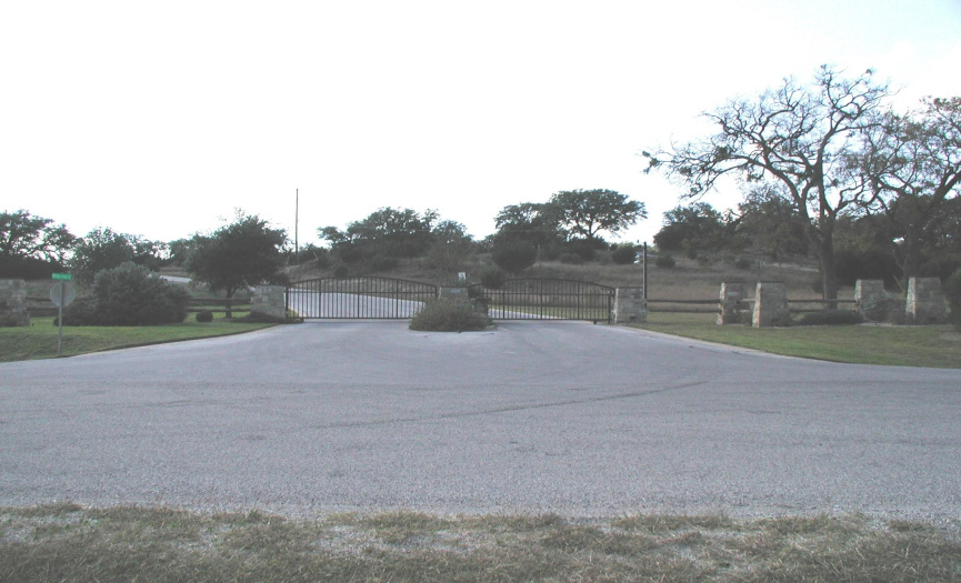 Entry Gate.  Gated Community.