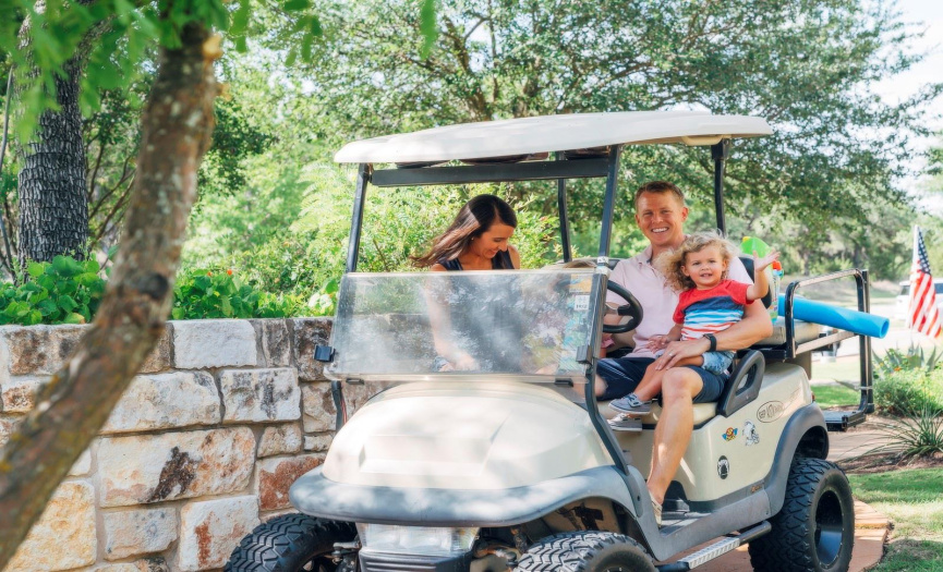 The Hollows Amenities - Miles of Golf Cart Trails and Sidewalks