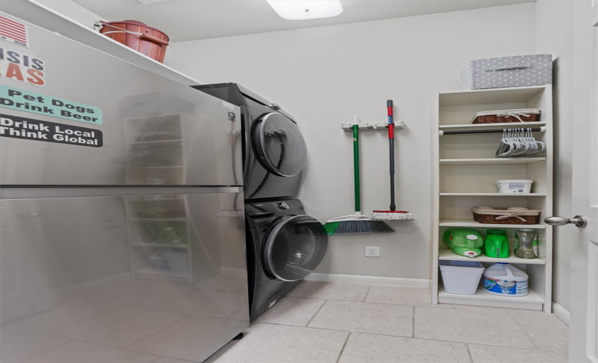 Another great feature of the home: the spacious laundry room. 