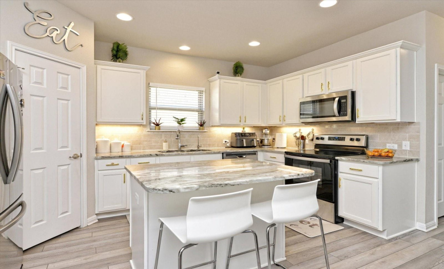 Enjoy your modern and open kitchen and center island