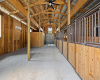 Horse Barn with 4 stalls, Hay Storage and Tack Room