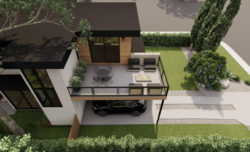 Plenty of parking with the carport + garage. One of three balconies add even more outdoor space to enjoy!