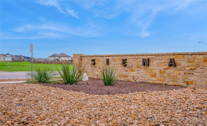 Located in the master planned Siena development with close proximity to neighborhood amenities and 130.