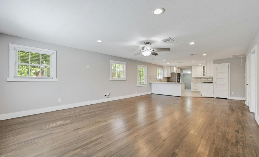 Beautiful hardwood floors lends to the historic charm of the home.