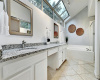 Large ensuite primary bath with amazing natural light