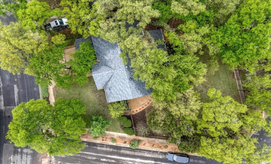 Top down view of the property.