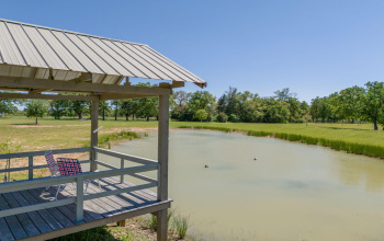 This fishing dock beckons with its charm and promise of serene moments spent in nature's embrace.