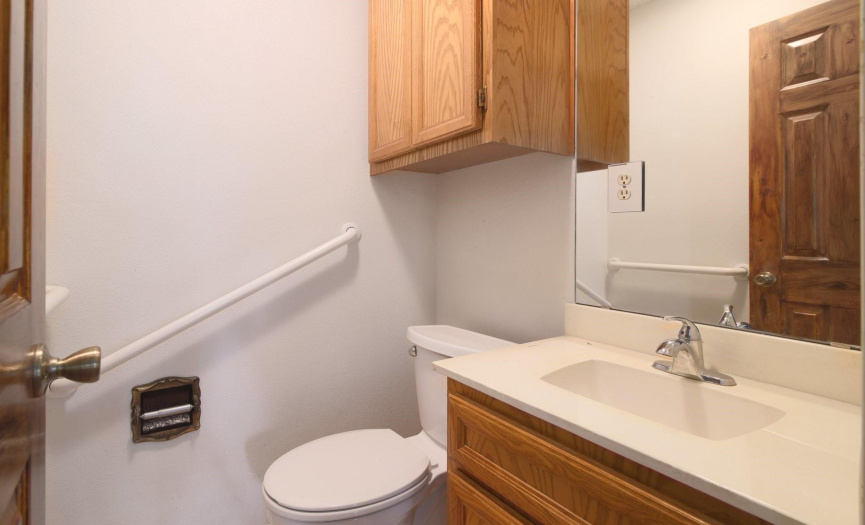 Separate bathroom perfect for guests or multigenerational living. 