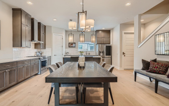 Beautiful dining and kitchen area adorn the 2nd floor making it the hub of this home.