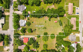 Approximately 1.16 acres (from appraisal district) lot lines are approximate