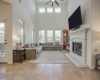 Open layout, high ceilings, natural lighting