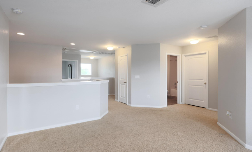 This spacious area offers flexibility depending on your needs.