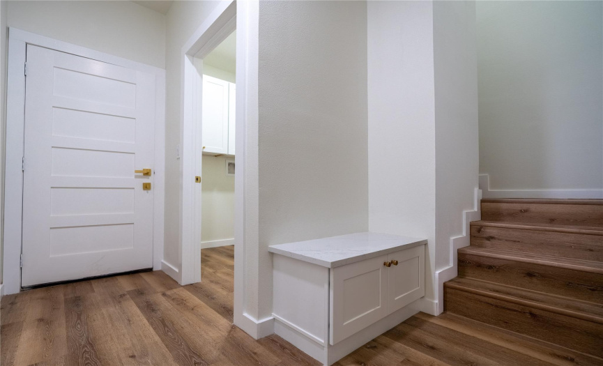 Mudroom and Staircase