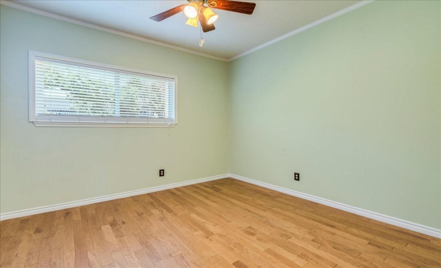 A ceiling fan in the second bedroom provides comfort and energy savings. Both bedrooms feature full ensuite bathrooms. 