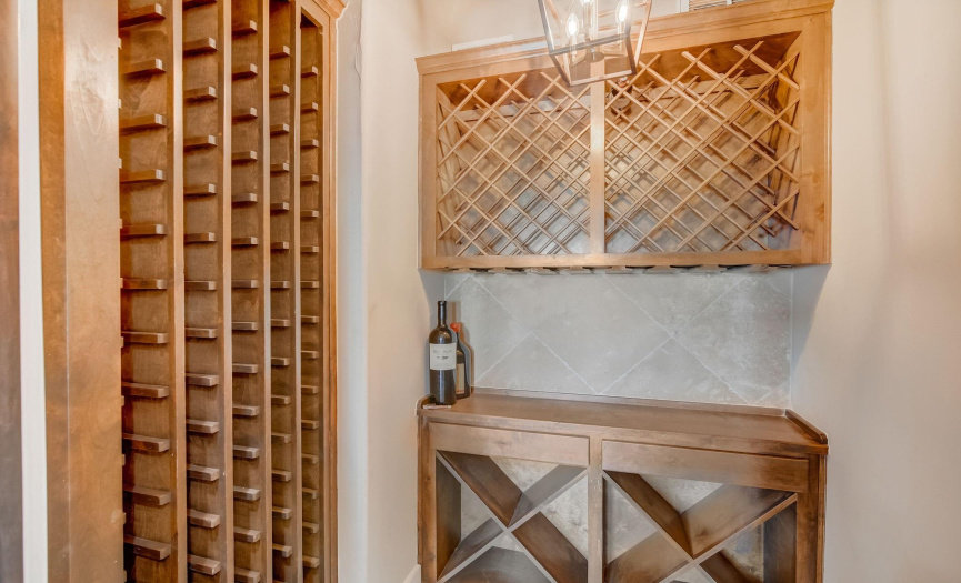 Separate wine room off of kitchen