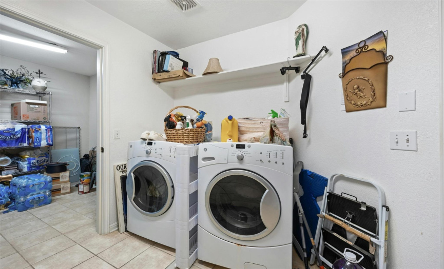 Large laundry room and the wine-prep room.