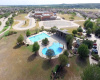 View of the community pool and Blanco Vista Elementary.