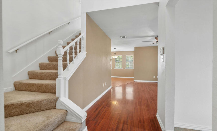 Stairs to secondary bedrooms