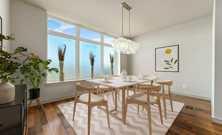 Dining room, Virtually Staged