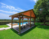 The owners added this beautiful cabana and inground pool with spa in 2020---the perfect spot for our long summer days!