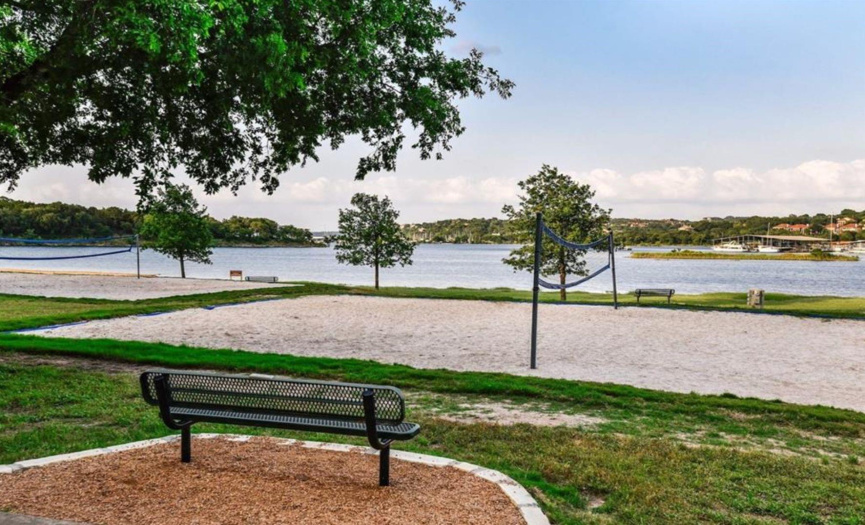 Lakeway Park, there is a volleyball area, hiking trails, walking path, palyscapes and its right on Lake Travis! 