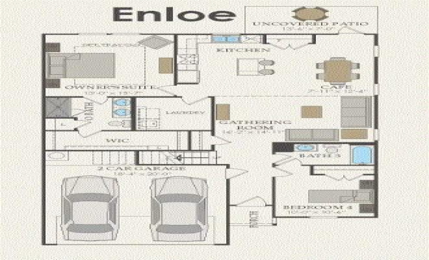 Pulte Homes, Enloe floor plan
