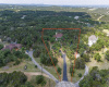 Arial view of the 2.8 acre cul-de-sac lot