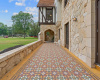 Walk way with lovely Italian mosaic tile