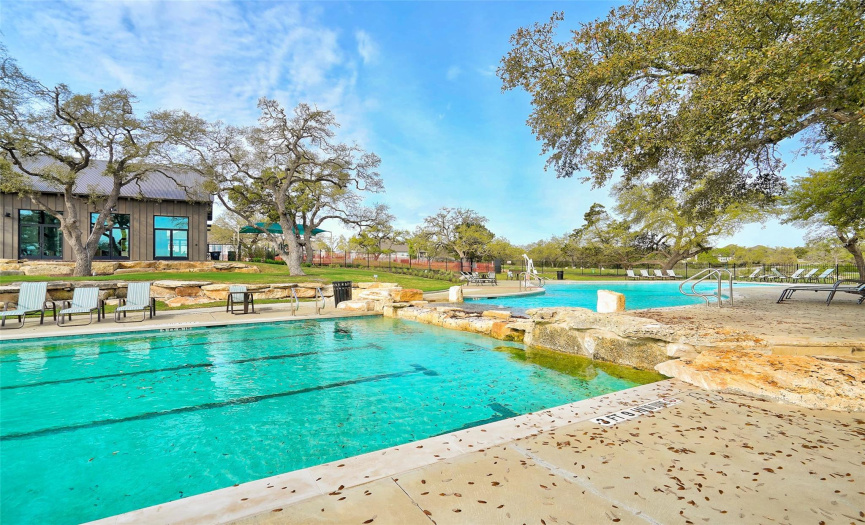 With 2 pools you can have your choice or swimming laps or wading to cool off from the summer heat.  The club house offers shade and a place to gather with friends.