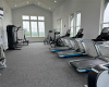 This is one of 2 exercise rooms.