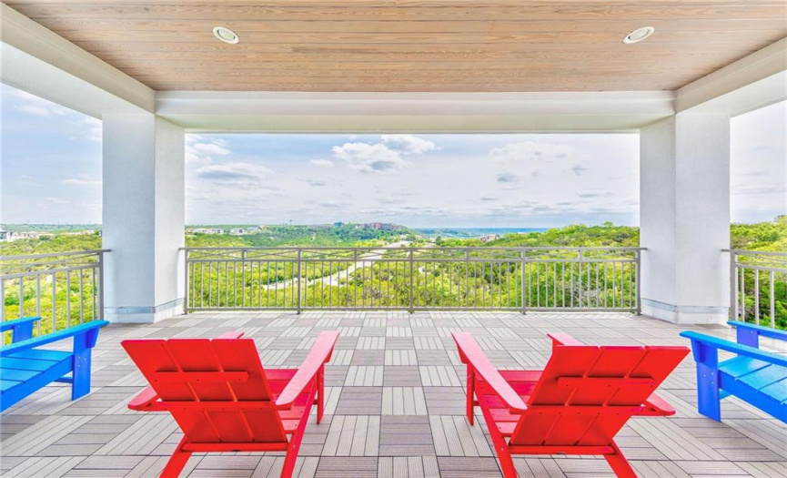 This is an example of the deck and views for this home.  This photo is from one of our other homes. 