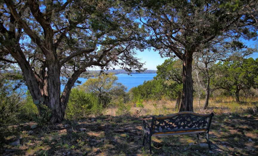 A sample view over Lake Travis from the property