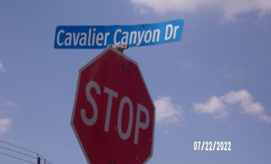 Cavalier Canyon at RR620 North. 