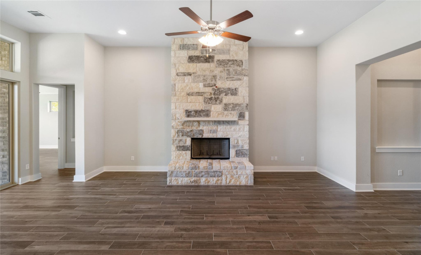Stone Fireplace/Family Room