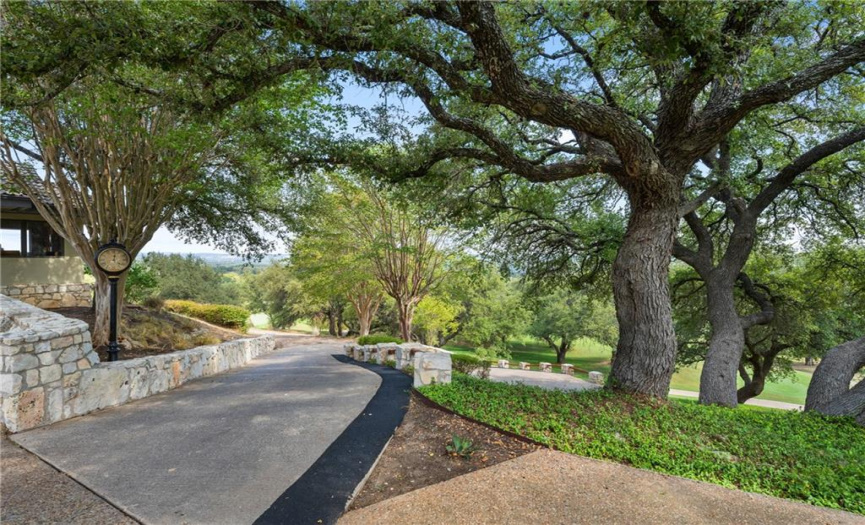 Mature Oak lined cart path leading from your new home & Barton Creek Lakeside CC